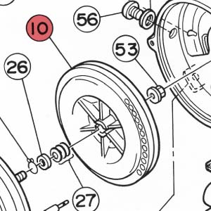 10) Blower (combustion air fan)