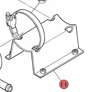11) Support (mounting bracket)
