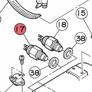 17) Thermostat 82'C