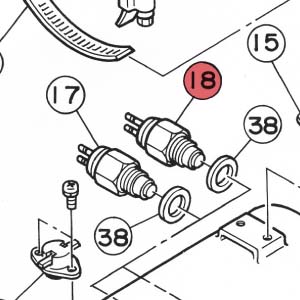 18) Thermostat 78'C