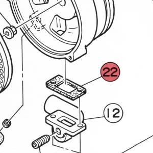 22) Packing (gasket for air inlet)