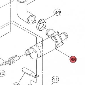 38) Water pump