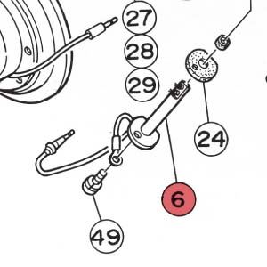 6) Flame sensor assembly 12V