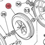 10) Blower (combustion air fan)