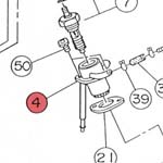 4) Glow plug boss  assembly