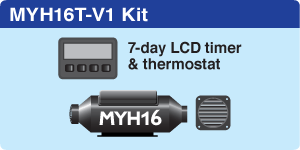 MYH16T Vehicle + 7-day LCD Timer + 1 hot air outlet